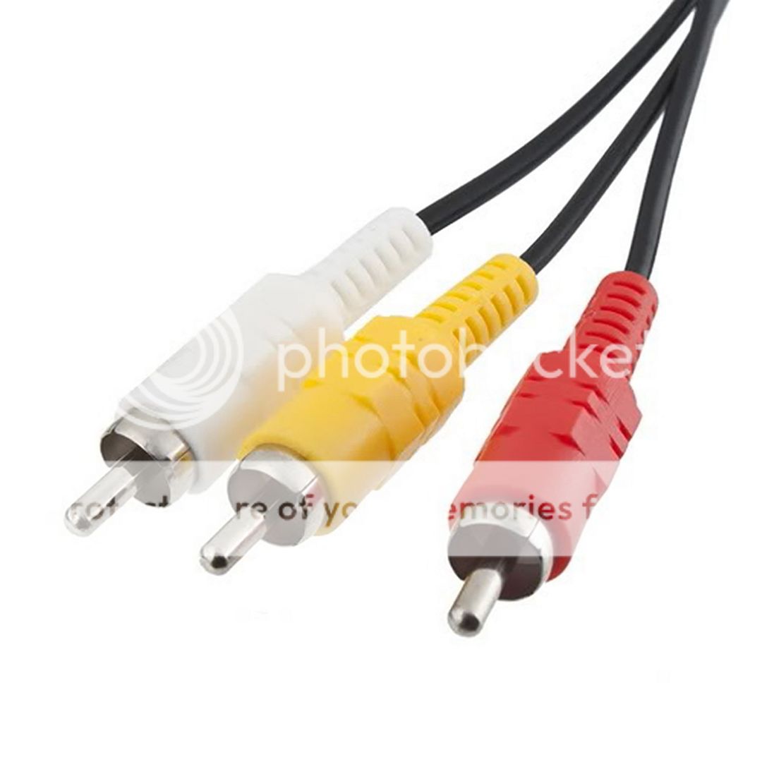 TV AV RCA Audio & Video Cable Lead Cord for SONY Playstation 1 2 3 PS1